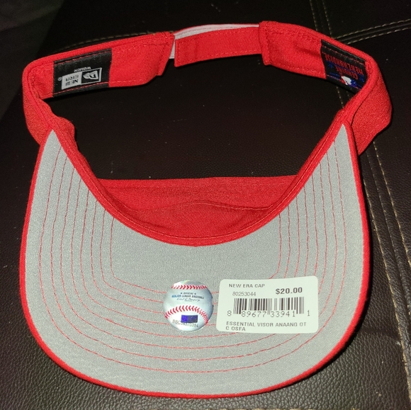 New Era Los Angeles Angels Visor Adjustable Cap Red.Brand new - Picture 3 of 3
